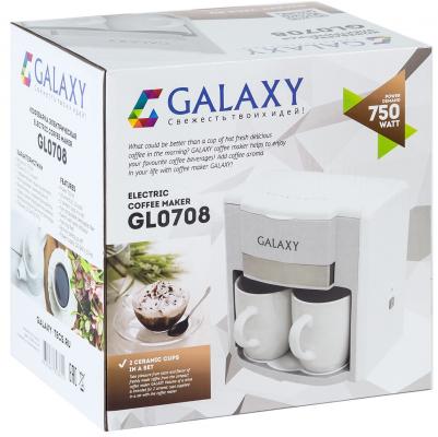 Кофеварка Galaxy GL 0708 белая
