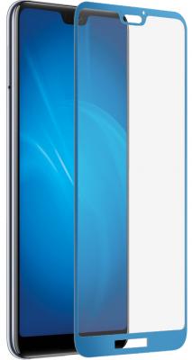 Закаленное стекло 3D с цветной рамкой (fullscreen) для Huawei P20 Lite DF hwColor-63 (blue)