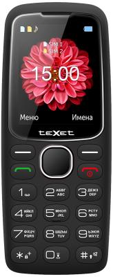 Мобильный телефон Texet TM-B307 черный 2.4" Bluetooth
