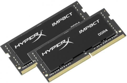 Оперативная память для ноутбука 32Gb (2x16Gb) PC4-21300 2666MHz DDR4 SO-DIMM CL15 Kingston HyperX Impact HX426S15IB2K2/32