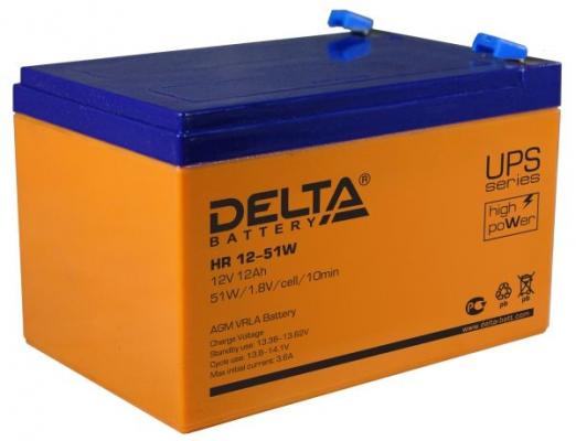 Аккумулятор Delta HRL 12-9 X (9А\\ч, 12В) свинцово- кислотный 1234W