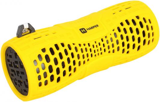 Беспроводная BT-Колонка HARPER PS-045 yellow (Bluetooth/Влагозащита IPX6/до 7 часов/2x3 Вт/микрофон)