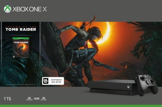 Игровая консоль Xbox One X с 1 ТБ памяти и игрой Shadow of the Tomb Raider CYV-00106