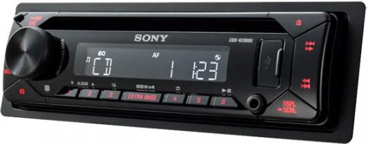 Автомагнитола CD Sony CDX-G1300U 1DIN 4x55Вт