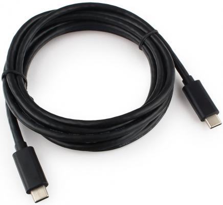 Кабель Type-C 2м Cablexpert CCP-USB3.1-CMCM-2M круглый черный