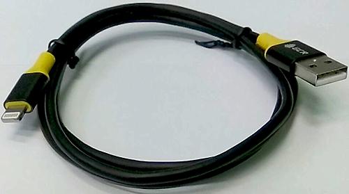 Кабель Lightning 3м Green Connection GCR-51030 круглый черный/желтый