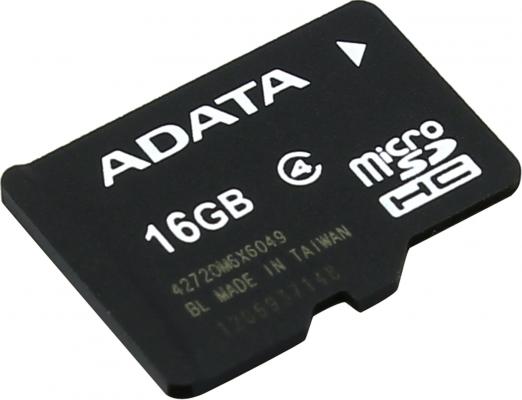 Карта памяти 16GB MicroSDHC Class4 ADATA без адаптера