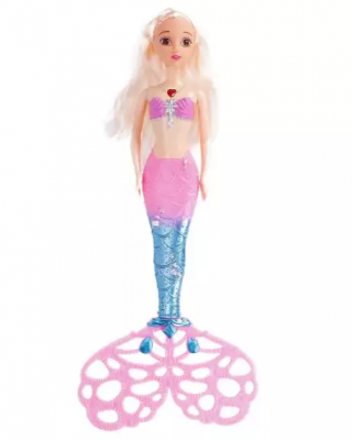 Кукла Наша Игрушка Кукла русалка 38 см светящаяся поющая
