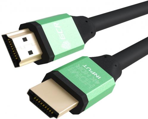 Кабель HDMI 0.75м Green Connection GCR-50960 круглый зеленый
