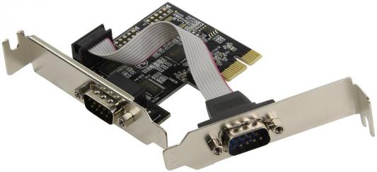 Контроллер  ORIENT XWT-PE2SV1LP, PCI-Ex to COM 2-port (ASIX AX99100) Low Profile, oem