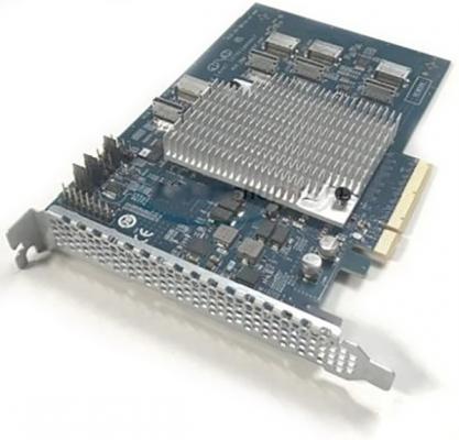 8-Port PCIe Gen3 x8 Switch AIC AXXP3SWX08080, Connects 8x NVMe drives.
