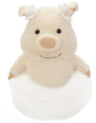 Мягкая игрушка свинка Fluffy Family Мама Свинка искусственный мех трикотаж пластмасса 20 см