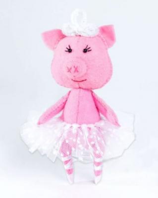 Набор для изготовления текстильной игрушки Перловка Свинка Балеринка