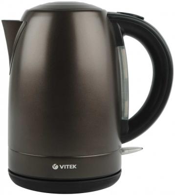 Чайник электрический Vitek VT-7032 BN 2200 Вт коричневый 1.7 л нержавеющая сталь