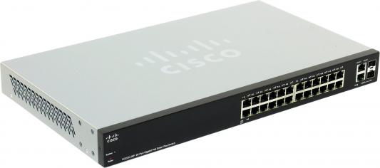 Коммутатор Cisco SB SG220-26P-K9-EU управляемый 24 порта 10/100/1000Mbps Poe