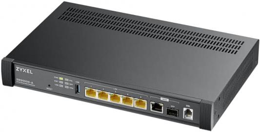 Маршрутизатор ZYXEL SBG5500-A SBG5500-A, 1xWAN GE, 1xSFP, 1xLAN/WAN GE, 1xRJ11 ADSL2+/VDSL2 (Annex A, 17a, 30a/35b) 3G/4G USB-modem ready, 4xLAN GE, 1xUSB3.0, 50 VPN tunnels
