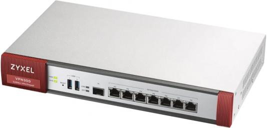 ZYXEL VPN300 ZyWall VPN Firewall Appliance 7 GE Copper/1 SFP, 3000 Mbit/S Firewall Throughput, 300 Ipsec VPN Tunnels