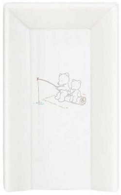 Матрасик для пеленания на кровать на жёстком основании 70см Ceba Baby W-201 (papa bear white)