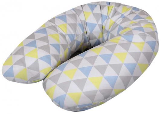 Подушка для кормления Ceba Baby Physio Multi (трикотаж/triangle blue/yellow)