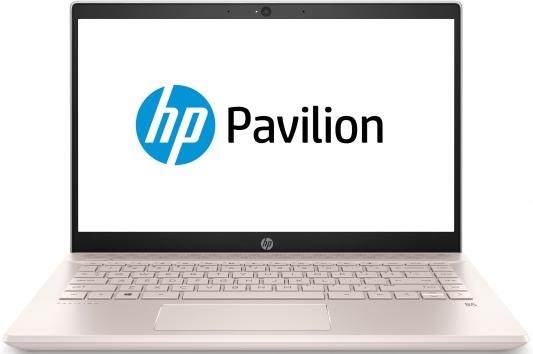 HP Pavilion 14-ce0011ur 14"(1920x1080 IPS)/Intel Core i5 8250U(1.6Ghz)/4096Mb/HDD 1TB 5400RPM + Optane 16GB M2 PCIe-3x2 3D Xpoint Gb/noDVD/Ext:GeForce MX130(2048Mb)/Cam/BT/WiFi/41WHr/war 1y/1.7kg/Ceramic white w/ Pale Rose Gold KB/W10