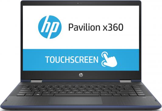 HP Pavilion 14x360 14-cd0006ur 14"(1920x1080 IPS)/Touch/Intel Core i5 8250U(1.6Ghz)/4096Mb/HDD 1TB 5400RPM + Optane 16GB M2 PCIe-3x2 3D Xpoint Gb/noDVD/Int:Intel UHD Graphics/Cam/BT/WiFi/41WHr/war 1y/1.68kg/Sapphire Blue /W10 + Active stylus