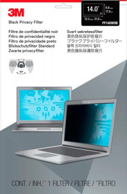 Пленка защиты информации для ноутбука 3M PF140W9B (7000014517) 14" черный