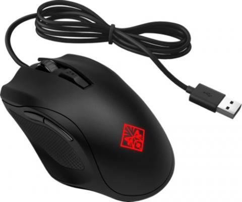 Мышь игровая OMEN by HP Mouse 400 Black USB (3ML38AA) проводная, оптическая, 5000 dpi, 5 кнопок + колесо
