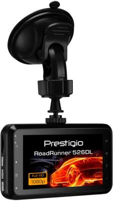 Car Video Recorder PRESTIGIO RoadRunner 526 [PCDVRR526] black {FHD 1920x1080@30fps, 3.0'' screen, NTK96658, 2 MP CMOS GC2023 image sensor, 12 MP camera, 140° Viewing Angle, Mini USB, 180 mAh}