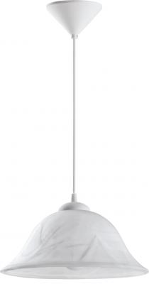 Светильник подвесной EGLO ALESSANDRA 3362  1X60W E27-GLOBE пластик алебастровое стекло белый