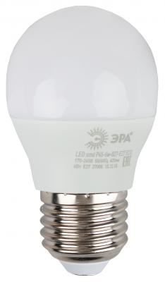 Лампа светодиодная шар Эра Р45-6w-827-E27_eco E27 6W 2700K