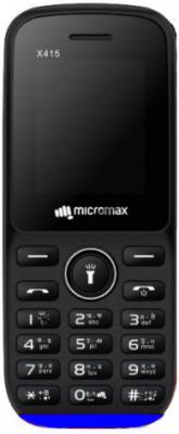 Телефон Micromax X415 черный синий