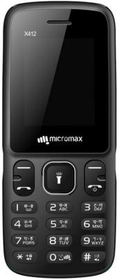 Мобильный телефон Micromax X412 серый/черный моноблок 3G 2Sim 1.77"