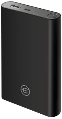 Ginzzu Внешний аккумулятор 8000mAh/5V/2.4A/1USB, черный (GB-3908B)