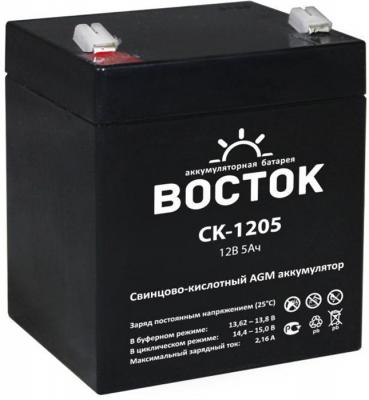 ВОСТОК (PRO) СК-1205 (12V/5Ач) свинцово- кислотный аккумулятор