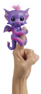 Интерактивная игрушка дракон WowWee дракон Калин пластик фиолетовый 12 см 3584