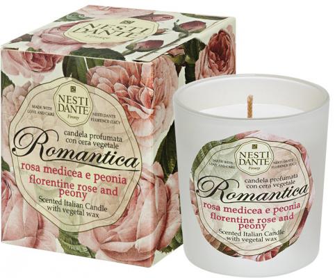 Свеча унисекс Nesti Dante Florentine Rose & Peony / Флорентийская роза и пион 160гр. 4001104