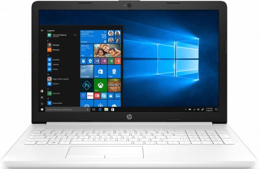Ноутбук HP 15-da0105ur 15.6" 1366x768 Intel Core i3-7020U 1 Tb 8Gb nVidia GeForce MX110 2048 Мб белый Windows 10 Home 4JY36EA