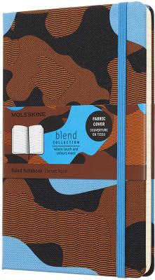 Блокнот Moleskine Limited Edition BLEND LCBD02QP060B Large 130х210мм обложка текстиль 240стр. линейка голубой