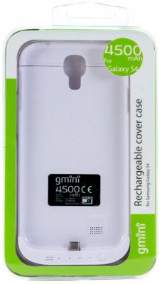 Чехол с аккумулятором Gmini GM-MPC-S45 White, для Galaxy S4 4500mAh, белый