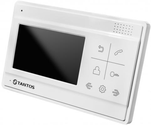 Видеодомофон TANTOS LILU цветной, TFT LCD 4,3" 480x234, PAL/NTSC, Hands-Free. Возможности подключения: 4 монитора, 2 вызывные панели. Адресный интерко
