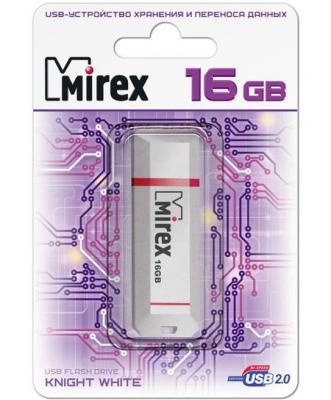 Фото - Флеш накопитель 16GB Mirex Knight, USB 2.0, Белый флеш накопитель 8gb mirex knight usb 2 0 черный