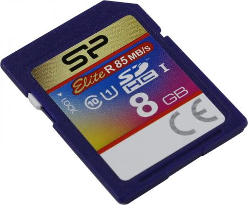 Флеш карта SD 8GB Silicon Power Elite SDHC Class 10 UHS-I
