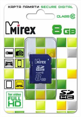 Флеш карта SD 8GB Mirex SDHC Class 10