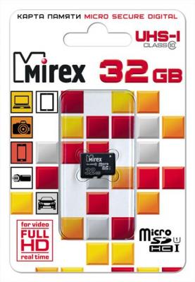 Флеш карта microSD 32GB Mirex microSDHC Class 10 UHS-I 13612-MCSUHS32