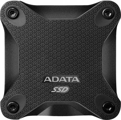 Твердотельный диск 256GB A-DATA SD600, External, USB 3.1, [R/W -440/430 MB/s] 3D-NAND, черный