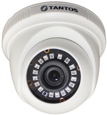 Камера TANTOS TSc-EBecof1 (2.8) купольная универсальная видеокамера 4 в1 (AHD, TVI, CVI, CVBS) 720p с функцией «День/Ночь», 1/4" Progressive CMOS Sens