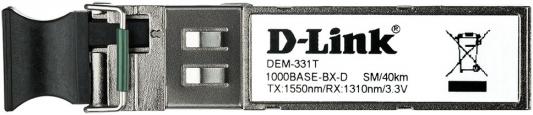 Трансивер сетевой D-Link 1-port mini-GBIC 1000Base-LX SMF WDM SFP Tranceiver (up to 40km, support 3.3V power, LC connector)