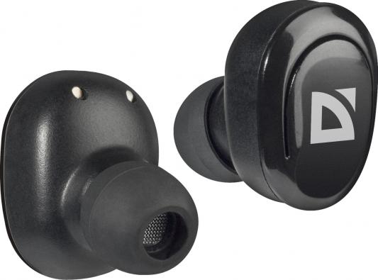 Bluetooth-Гарнитура Defender Twins 635 TWS Беспроводные / Внутриканальные с микрофоном / черный / 20 Гц - 20 кГц / 108 дБ / до 4 ч / Bluetooth, Micro-USB