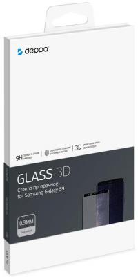 Защитное стекло Deppa 3D для Samsung Galaxy S9, 0.3 мм, черное  (62420)