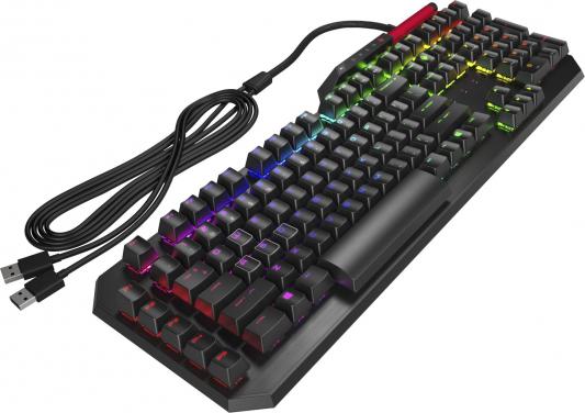 Клавиатура HP OMEN Sequencer Keyboard Black USB проводная, 104 клавиши